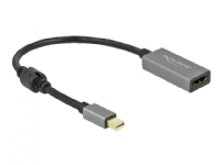 Bilde av Delock - High Speed - Adapterkabel - Displayport Hann Til Hdmi Hunn - 20 Cm - Grå, Svart - Aktiv