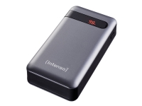 Intenso PD20000 - Strømbank - 20000 mAh - 3 A - PD, QC 3.0 - 2 utgangskontakter (USB, 24 pin USB-C) - på kabel: USB-C - antrasitt Tele & GPS - Batteri & Ladere - Kraftbanker