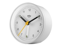 Braun Reflex BC12 – Väckarklocka – rund – kvarts – skrivbord – vit