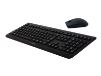 CHERRY DW 3000 - Tastatur- og mussett - trådløs - 2.4 GHz - USA - svart PC tilbehør - Mus og tastatur - Tastatur