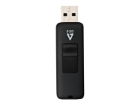 V7 VF28GAR-3E - USB-flashstasjon - 8 GB - USB 2.0 - svart PC-Komponenter - Harddisk og lagring - USB-lagring