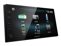 Kenwood DMX125DAB – Digital mottagare – display – 6.8 – pekskärm – inbyggd enhet – Dubbel-DIN – 50 W x 4