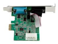 StarTech.com 2-port PCI Express RS232 Serial Adapter Card, PCIe RS232 Serial Host Controller Card, PCIe to Dual Serial DB9 COM Port Card, 16950 UART, Expansion Card, Windows, macOS, Linux - Full/Low-Profile (PEX2S953) - Seriell adapter - PCIe - RS-232 x 2