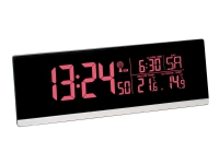 TFA MULTI-COLOR – Väckarklocka – rektangulär – elektronisk – skrivbord – svart