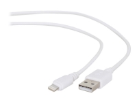 Cablexpert - Lightning-kabel - USB hann til Lightning hann - 2 m - skjermet - hvit PC tilbehør - Kabler og adaptere - Datakabler