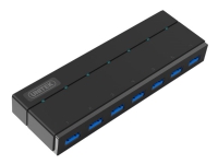 Unitek Y-3184 - Hub - 7 x SuperSpeed USB 3.0 - stasjonær PC tilbehør - Kabler og adaptere - USB Huber