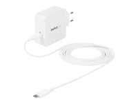 Bilde av Startech.com Usb C Wall Charger, Usb C Laptop Charger 60w Pd, 6ft/2m Cable, Universal Compact Type C Power Adapter, Dell Xps/lenovo X1 Carbon, Hp Elitebook, Macbook, Usb If/ce Certified - 60w Pd3.0 Wall Charger (wch1ceu) - Strømadapter - 60 Watt - 3 A (24
