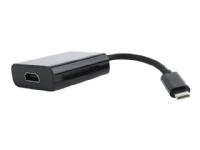 Cablexpert A-CM-HDMIF-01 - Video adapter - 24 pin USB-C hann til HDMI hunn - 15 cm - dobbeltisolert - svart - 4K-støtte PC tilbehør - Kabler og adaptere - Adaptere