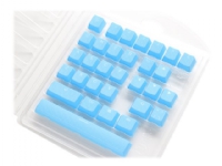 Ducky Rubber Keycap Set, 31 Tasten, Double-Shot, gummiert, für B - blå. PC tilbehør - Mus og tastatur - Reservedeler