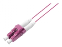 DIGITUS Professional - Patch-kabel - LC multiläge (hane) till LC multiläge (hane) - 2 m - fiberoptisk - duplex - 50/125 mikron - OM4 - halogenfri - violett