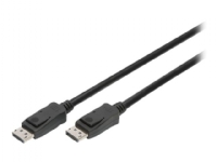 DIGITUS – DisplayPort-kabel – DisplayPort (hane) till DisplayPort (hane) – DisplayPort 1.4 – 2 m – stöd för 4K stöd för 8K stöd för 5K – svart