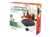 Esperanza ST. HELENS - Elektrisk varmeplate - 1 kW - hvit Hvitevarer - Platetopper - Frittstående kokeplater