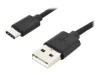 DIGITUS - USB-kabel - USB (hann) til 24 pin USB-C (hann) - USB 2.0 - 3 A - 4 m - Power Delivery-støtte - svart PC tilbehør - Kabler og adaptere - Datakabler