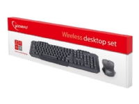 Produktfoto för Gembird KBS-WM-02 - keyboard and mouse set - US - black - Tastatur & Mus set - Amerikansk Engelska - Svart