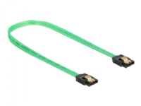 Delock SATA 6 Gb/s Cable UV glow effect – SATA-kabel – Serial ATA 150/300/600 – SATA till SATA – 70 cm – grön
