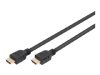 ASSMANN – Ultra High Speed – HDMI-kabel med Ethernet – HDMI hane till HDMI hane – 3 m – trippelskärmad – svart – stöd för 8K Dolby DTS-HD Master Audio-support Dolby TrueHD-support