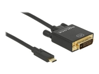 Delock - Ekstern videoadapter - Parade PS171 - USB-C - DVI - svart - løsvekt PC-Komponenter - Skjermkort & Tilbehør - USB skjermkort