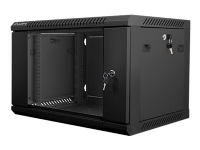 Lanberg - Rackskap - veggmonterbar - svart, RAL 9004 - 6U - 19 PC & Nettbrett - Rack skap - Rack skap