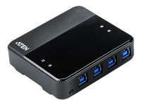 ATEN US434 - USB-periferdelesvitsj - 4 x SuperSpeed USB 3.0 - stasjonær PC tilbehør - KVM og brytere - Switcher