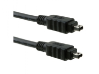 ICIDU – IEEE 1394-kabel – 4 pin FireWire (hane) till 4 pin FireWire (hane) – 3 m – svart