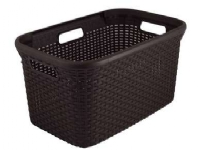 Curver Natural Style 45L brown laundry basket (46805)