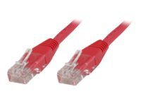 MicroConnect – Nätverkskabel – RJ-45 (hane) till RJ-45 (hane) – 5 m – UTP – CAT 6 – röd