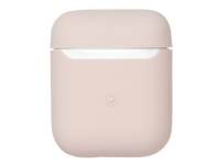 eSTUFF Silicone Case – Fodral för trådlösa hörlurar – silikon – rosa sand – för Apple AirPods (1:a generation 2a generation)