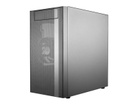 Cooler Master MasterBox NR400 - Tower - micro ATX - sidepanel med vindu - ingen strømforsyning (ATX / PS/2) - svart - USB/lyd