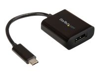 StarTech.com USB C to DisplayPort Adapter 4K 60Hz – USB Type-C to DP 1.4 Monitor Video Converter (DP Alt Mode) – Thunderbolt 3 Compatible – DisplayPort-adapter – 24 pin USB-C (hane) till DisplayPort (hona) – Thunderbolt 3/DisplayPort 1.4 – 14 cm – 8K30 Hz (7680 x 4320) stöd 4K60Hz stöd – svart – för P/N: BNDTB10GI BNDTB210GSFP BNDTB410GSFP BNDTB4M2E1 BNDTBUSB3142 TB4CDOCK