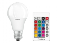 Produktfoto för OSRAM STAR+ CLASSIC A - LED-glödlampa - form: A60 - glaserad finish - E27 - 9 W - klass G - RGB/varmt vitt ljus - 2700 K