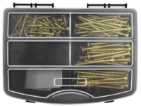 Work>it® udendørsskruer i sortimentskasse med 220 dele Verktøy & Verksted - Til verkstedet - Sortimentsbokser