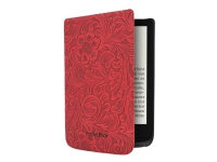 Bilde av Pocketbook Comfort - Lommebok For Ebook-leser - 100 % Polyuretan - Røde Blomster - For Pocketbook Basic Lux 2, Touch Hd 3, Touch Lux 4
