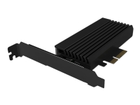 ICY BOX IB-PCI224M2-ARGB – Gränssnittsadapter – M.2 – M.2 Card – låg profil – PCIe 4.0 x4 – svart
