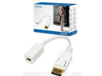 LogiLink Adapter DisplayPort / Mini DisplayPort DisplayPort Mini DisplayPort Hankoppling Honkoppling Vit