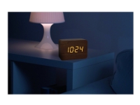 TFA CLOCCO - Alarmklokke - rektangulær - elektronisk - skrivebord - brun
