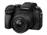 Panasonic Lumix G DMC-G70KA - Digitalkamera - speilløst - 16.0 MP - Four Thirds - 4K / 25 fps - 3optisk x-zoom 14-42 mm-linse - Wi-Fi - svart Foto og video - Digitale kameraer - Speilløst systemkamera