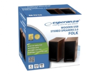 Esperanza EP122 FOLK - Høyttalere - for PC - 6 watt (Total) PC & Nettbrett - PC tilbehør - PC høyttalere