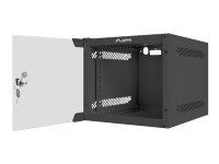 Lanberg - Rack skap - veggmonterbar - svart, RAL 9004 - 4U - 10 PC & Nettbrett - Rack skap - Rack skap
