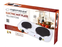 Esperanza YELLOWSTONE - Elektrisk varmeplate - 2.5 kW - hvit Hvitevarer - Platetopper - Frittstående kokeplater