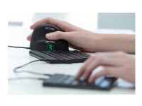 R-Go Smart Ergonomic Keyboard Mouse Combo – Sats med tangentbord och mus – USB – QWERTY – amerikansk – svart