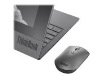 Lenovo ThinkPad Silent - Mus - høyre- og venstrehåndet - blå optisk - 3 knapper - trådløs - Bluetooth 5.0 - svart - løsvekt PC tilbehør - Mus og tastatur - Mus & Pekeenheter