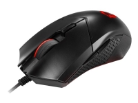 MSI Clutch GM08 - Mus - høyre- og venstrehåndet - optisk - 6 knapper - kablet - USB - svart