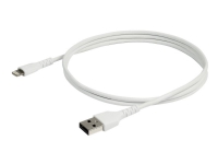 Bilde av Startech.com 3 Ft(1m) Durable White Usb-a To Lightning Cable, Heavy Duty Rugged Aramid Fiber Usb Type A To Lightning Charger/sync Power Cord, Apple Mfi Certified Ipad/iphone 12 Pro Max - Iphone 7/8/11/11 Pro - Lightning-kabel - Usb Hann Rett Til Lightning