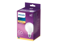 Bilde av Philips - Led-lyspære - Form: G93 - Mattslipt Finish - E27 - 7 W (ekvivalent 60 W) - Klasse E - Varmt Hvitt Lys - 2700 K