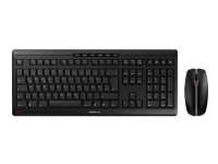 CHERRY STREAM DESKTOP - Tastatur- og mussett - trådløs - 2.4 GHz - Storbritannia - tastsvitsj: CHERRY SX - svart PC tilbehør - Mus og tastatur - Tastatur