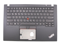 Lite-On - Ersättningstangentbord för bärbar dator - med Trackpoint, UltraNav - bakgrundsbelyst - QWERTY - US International - svart - FRU - med top cover (black)