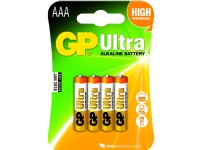 GP Batteries Ultra Alkaline AAA Single-use battery AAA Alkalisk Cylindrisk 1,5 V 4 styck