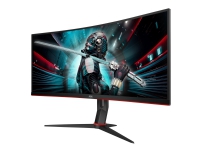 Bilde av Aoc Gaming Cu34g2x/bk - Led-skjerm - Gaming - Kurvet - 34 - 3440 X 1440 Wqhd @ 144 Hz - Va - 300 Cd/m² - 3000:1 - 1 Ms - 2xhdmi, Displayport - Svart