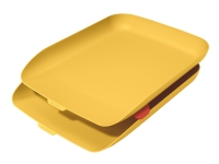 Brevbakkesæt Leitz Cosy gul med 2 stk. Arkivering - Brevsortering - Brevkurver