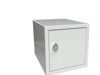 Opbevaringsboks 270x270x350 mm Grå dør, cylinderlås Arkivering - Arkiv bokser / Mapper - Oppbevaringsbokser til hengemapper